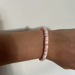 Roze kralen armband